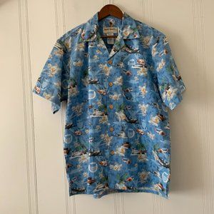 Kamp Shirt Vintage shirt Sz L blue